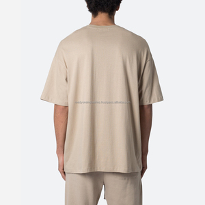Vente en gros de t-shirt pour homme 100% coton de qualité supérieure impression personnalisée de haute qualité Streetwear surdimensionné à séchage rapide respirant longue longueur - Product Image 6