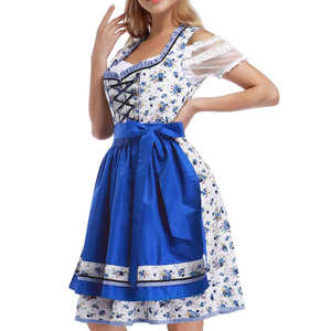 Vestido Dirndl Bávaro de Diseño Único al por Mayor, Elegante Vestido Tradicional de Oktoberfest para Mujer, Mini Vestido Dirndl con Blusa - Product Image 4