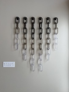 Large Size Colorful Transparent Resin Chain Links for Wall Hanging Decor DIY Projects Room Divider and Curtain Accessories - Product Image 1