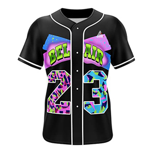 Maillot de baseball personnalisé bleu marine imprimé 2025 avec double passepoil blanc et boutons – Uniforme d'équipe avec nom et numéro personnalisés – Pro - Product Image 5