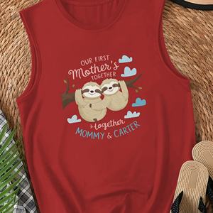 Chaleco de punto informal para mujer con logotipo frontal Nuestro primer regalo para el día de la madre juntos - Product Image 2