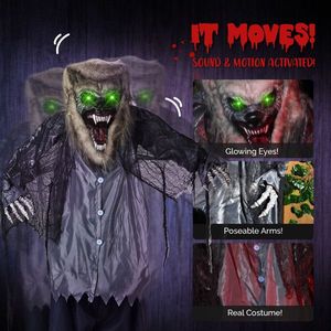 Decorazione di Halloween da Esterno a Forma di Lupo Mannaro di 2,1 Metri - Product Image 2