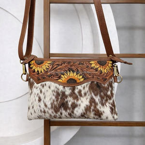 Bolso Tote de Cuero Vacuno Hecho a Mano 2026, con Correa, Estilo Bohemio Gitano, Bolso de Hombro Occidental Hecho a Mano, Bolso Multiusos - Product Image 3