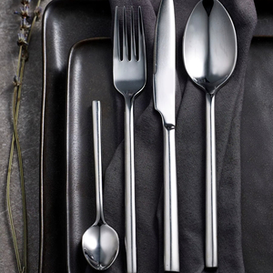 Ensemble de couverts en acier inoxydable de haute qualité, cuillère, fourchette, couteau, ensemble de couverts de table, vaisselle de cuisine durable, design moderne et élégant - Product Image 1