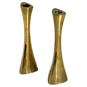 Stainless Steel Twisted <b>Candlestick</b> <b>Holder</b> Modern Home Decoration Durable Metal Design Handmade Candle Tapers - Product Image 5