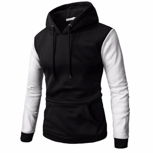 Sweat à capuche décontracté personnalisé pour homme avec poche kangourou, en coton et polyester épais, motif lettres, idéal pour le printemps - Product Image 5