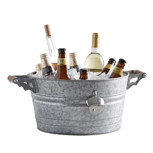 ถังทำน้ำแข็งสแตนเลสถังแช่ไวน์ขนาดใหญ่อ่างเบียร์สำหรับงานเลี้ยงบาร์งานแต่งงานและงานเฉลิมฉลองกลางแจ้ง - Product Image 2