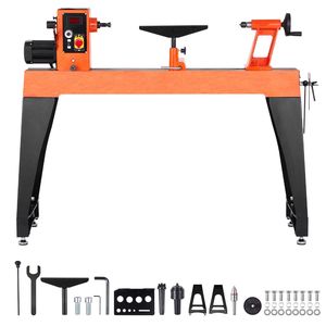 Tornio per Legno Brushless da 2 HP, 0-3200 RPM, Banco di Lavoro 18x40, Velocità Variabile, in Ghisa - Product Image 1