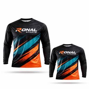 Jersey de Ciclismo de Manga Larga para Hombre, de Alto Rendimiento, para MTB, Motociclismo y Descenso, de Secado Rápido, Transpirable, de Poliéster, para Verano - Product Image 6