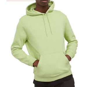 Sweat-shirt à capuche décontracté pour homme en polaire avec cordon de serrage réglable, poche kangourou et poignets côtelés - Product Image 1
