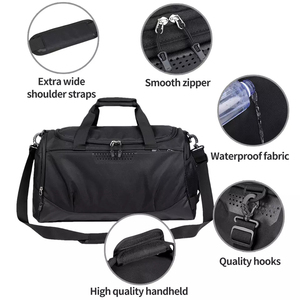 Top Fashionable Casual Sport Duffle <b>Bag</b> with Zipper Custom Logo <b>Waterproof</b> Durable Lightweight Portable <b>Gym</b> Travel <b>Bag</b> - Product Image 5