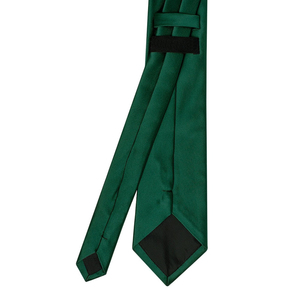 เนคไทผ้าซาตินไมโครไฟเบอร์ทอแบบแจ็คการ์ดสีพื้นเรียบสำหรับผู้ชาย ปรับแต่งได้  ผ้าโพลีเอสเตอร์  ขนาดยาวพิเศษ สีพื้น - Product Image 3