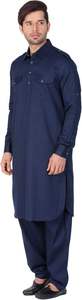 2026 <b>Men</b> Shalwar Kameez Set Cotton Traditional High End Stitching Custom Logo <b>Kurta</b> Pajama OEM Bulk Customizable - Product Image 2