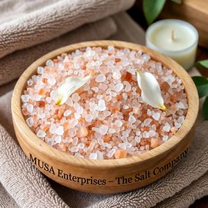 Sal de Baño Natural de Rosa del Himalaya Tallada en Piedra, Ecológica, con Esencia Floral de Epsom, para el Cuidado de la Piel, en Tarro de 850g, Terapia de Spa - Product Image 1
