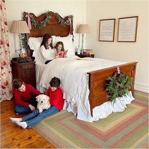 Alfombra de área lavable, antideslizante, hecha a mano, anudada a mano, de lana de alta calidad, moderna, ecológica, para sala de estar, hotel, oficina, interior. - Product Image 1