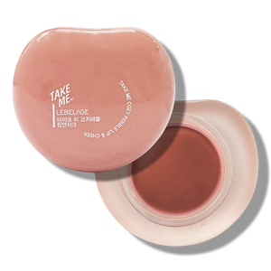 Tinte Suave para Labios y Mejillas en Crema, Tono Piel Rosado Marrón Claro, Bálsamo con Acabado Natural, Formato Compacto en Forma de Corazón para Maquillaje Diario - Product Image 1
