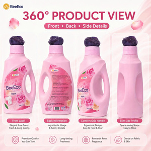 BeeEco Fabric Softener <b>Liquid</b> Rose 2kg X6 Bottles Wholesale Eco-Friendly Biodegradable with 30%-50% Active Ingredients - Product Image 2