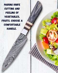 Premium Damascus Steel Chef <b>Knife</b> <b>Set</b> with Wood Handle Design for Home Kitchen Cooking Food Preparation Chef <b>Knife</b> <b>Sets</b> - Product Image 4