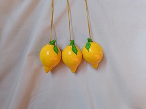 Décoration de Noël suspendue en verre pour arbre de Noël, motifs fruits (fraise, ananas, orange), ronde, taille personnalisable - Product Image 2