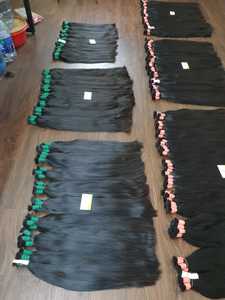 Meilleur prix pas cher, 100g de cheveux vierges non remy de qualité supérieure, couleur naturelle, origine Vietnam, extensions de cheveux lisses pour bébé, en vente ! - Product Image 4