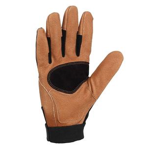Gants de sécurité mécaniques en cuir personnalisés, résistants aux coupures et aux chocs, ignifuges, 7 oz, pour la construction et l'industrie - Product Image 6
