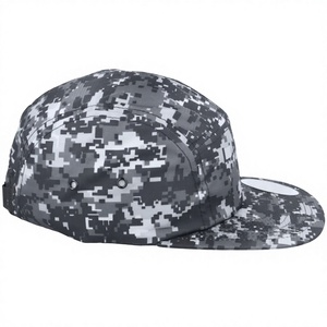 High Quality 6-Panel <b>Baseball</b> <b>Cap</b> Unisex Solid Black <b>Plain</b> Design Leopard/Dot Puff Printing Breathable Waterproof Tactical - Product Image 3