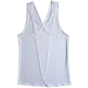 เสื้อกล้ามครอปแขนกุดคอกลมสำหรับผู้หญิง ดีไซน์เก๋ไก๋ ทรงไขว้หลัง สีพีช เนื้อผ้าบางเบา ระบายอากาศได้ดี สินค้ามาใหม่ ขายดี ราคาส่ง - Product Image 5