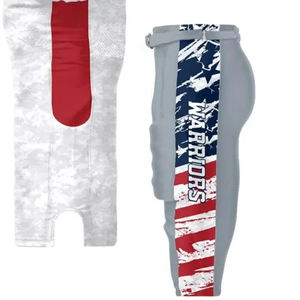 Conjunto de Uniforme de Fútbol Americano 7v7 Ligero de Tallas Grandes, Jersey sin Mangas Sublimado Personalizado, Pantalones Cortos de Compresión, Ropa de Equipo - Product Image 6