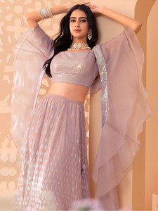 Elegant Formal A-Line Chiffon Maxi <b>Dress</b> with Square Neck Crop Top Ruffle Sheer Layer Geometric Foil Print Party <b>Evening</b> Gown - Product Image 3