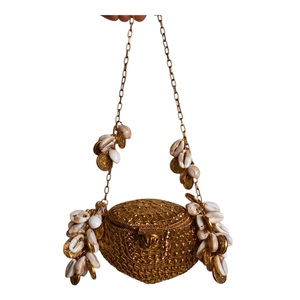 2026 Handmade Open Closure Clutch Bag Chips Metal Fashionable Women's Evening Parties Handbag Nylon Waterproof Wholesale Price - Product Image 1