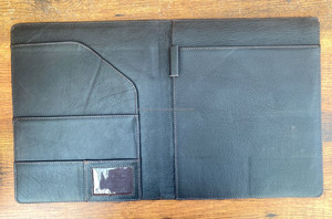 แฟ้มหนังแท้สำหรับงานนำเสนอ A4หนังวัวเครื่องผูกแฟ้มเอกสารธุรกิจพร้อมช่องใส่เครื่องมืองานออกแบบใหม่ - Product Image 6