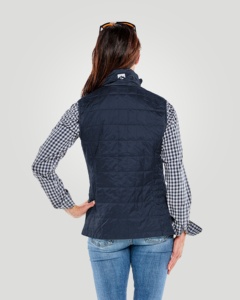 <b>Women's</b> <b>Waterproof</b> Quilted Puffer Vest Lightweight Sleeveless Zip Front Logo Polyester Filled Casual Outdoor <b>Packable</b> Outerwear - Product Image 6