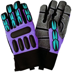 Gants de travail en cuir synthétique pour mécaniciens, anti-coupure, niveau 2 ANSI/ISEA, antidérapants, durables, avec doublure en Kevlar, pour usage industriel - Product Image 1