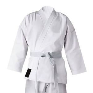 Classic White Karate Gi Suit Reinforced Stitching Drawstring Pants Custom Logo OEM Bulk Wholesale - Product Image 6