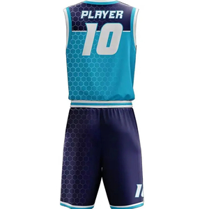 NOUVEAU Maillot de basket respirant avec logo personnalisé sur le devant et short sans manches 100 % polyester pour uniforme de basket masculin - Product Image 6