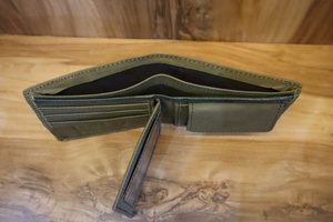 Newly Launched Customized Best Quality Top Selling 100% Genuine Cow Leather Bi-fold <b>Wallet</b> at Factory Price - Product Image 4