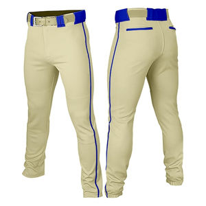 Ensembles de pantalons de baseball et softball pour adultes, tendance, avec logo personnalisé, respirants, séchage rapide, grandes tailles, nouveau design, 100 % polyester, coupe ajustée - Product Image 1
