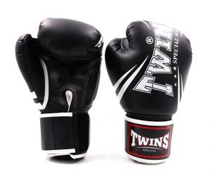 Gants de boxe Twins personnalisés en cuir véritable à 100 %, fermeture auto-agrippante, pour Muay Thai, Sanda, arts martiaux, adulte, OEM, légers - Product Image 4