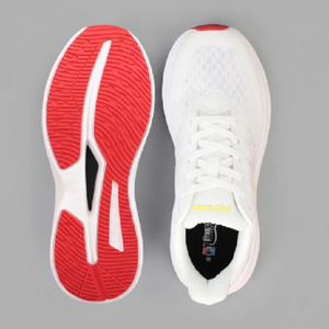 Chaussures de course basses pour hommes, couleur blanc nacré, respirantes, à lacets, semelle amortie - Product Image 6