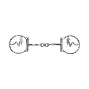 Bocado de Acero Inoxidable TOUGH TACK con Anillo en D y Boquilla con Rodillo para Caballos - Product Image 4