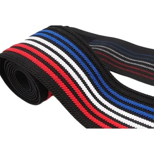 Customized Logo Gym Weight Lifting <b>Knee</b> Wraps High Elastic Sports <b>Knee</b> Bandage Compression Soft Comfortable for Fitness Safety - Product Image 2