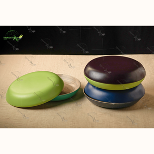 Plats et assiettes en bambou classiques fabriqués à la main Ustensiles de cuisine calmes inspirés de la nature pour chaque repas - Product Image 6