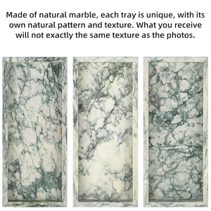 Premium Handmade Marble Bathroom Display Tray for Soap, Candles, Towels and Hotel Style <b>Vanity</b> Decor By AALIYAN IMPEX - Product Image 6