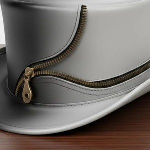 Sombrero de Copa de Cuero Personalizado, Diseño Clásico de Corona Alta para Colecciones Promocionales, Etiquetas de Moda y Suministro al por Mayor - Product Image 3
