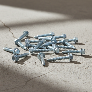 Hex Washer Head Drive Self Drilling TEK Point <b>Screws</b> Class 4.8/6.8 Coarse Thread Zinc Plated Carbon Steel Inch DIN/ANSI PDC - Product Image 1