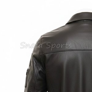 Chaqueta de Cuero Genuino Original para Hombre, Chaqueta de Cuero Clásica y Moderna, Chaqueta de Motociclista Impermeable - Product Image 6