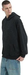 Meilleures ventes Hiver 2026 – Nouveaux sweats à capuche intégraux en polaire épaisse pour hommes – Basiques en coton mélangé avec strass à prix abordables - Product Image 2