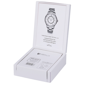 Boîte d'emballage de vente au détail en carton rigide pour montre connectée personnalisée avec inserts de logo pour l'électronique grand public - Product Image 3