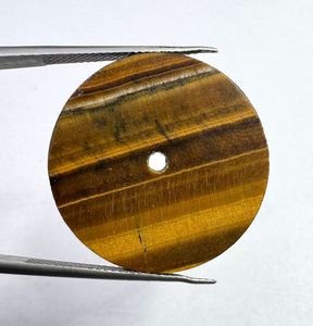 Cadran de montre avec mouvement NH35, pierre naturelle œil de tigre, marron/noir, disque de 24,50 mm, épaisseur de 1 mm, classique et élégant pour la fabrication de montres - Product Image 3
