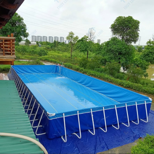 Piscine hors sol en métal avec revêtement en PVC, installation facile, portable, résistante aux UV, capacité de 200 à 500 L, pour usage domestique et commercial - Product Image 6